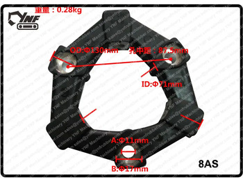 New Clutch and parts Coupling For Hydraulic Pump Parts Rubber 8as/ 8AS Excavator: picture 3 New Clutch and parts Coupling For Hydraulic Pump Parts Rubber 8as/ 8AS Excavator: picture 3