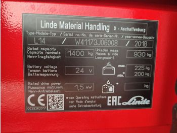 Leasing of Linde L14i-1173 Linde L14i-1173: picture 5
