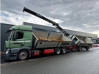 Tipper, Crane truck Mercedes-Benz 2545 6x2 Euro6 2-Seiten-Kipper ATLAS 145 KRAN: picture 3