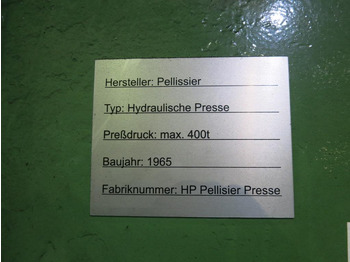 Metalworking machinery PELISSIER 400: picture 3