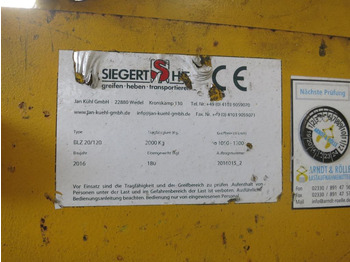 Grapple SIEGERT SHT BLZ 20- 120: picture 3 Grapple SIEGERT SHT BLZ 20- 120: picture 3