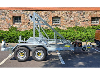New Cable drum trailer PRZYCZEPA KABLOWA Z WCIĄGARKĄ ELEKTRYCZNĄ 4530 KG, DMC 3500 KG / CABLE TRAILER WITH ELECTRIC WINCH 4530 KG, DMC 3500 KG: picture 4