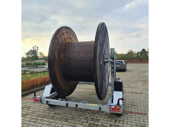 New Cable drum trailer PRZYCZEPA SŁUPOWA KABLOWA PRZEWÓZ KABLI 3500 KG / POLE CABLE TRAILER FOR CABLE TRANSPORT 3500 KG: picture 3