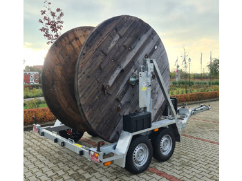 New Cable drum trailer PRZYCZEPA SŁUPOWA KABLOWA PRZEWÓZ KABLI 3500 KG / POLE CABLE TRAILER FOR CABLE TRANSPORT 3500 KG: picture 2