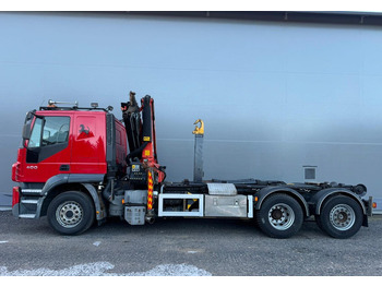 Hook lift truck, Crane truck IvecoStralis 400 6x2 Palfinger: picture 2