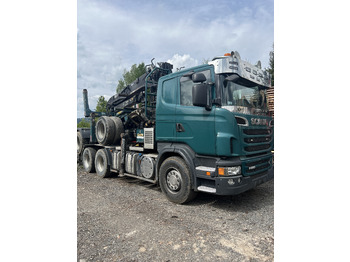 Timber truck, Crane truck for transportation of timber SCANIA R620: picture 4