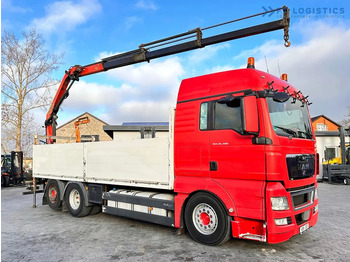 Crane truck MAN TGX 26.480 Ciężarówka burtowa MAN TGX 26.480 6X2 / PALFINGER PK9002-EH B Crane / 80% Michelin Tire Dodać do ulubionych: picture 5