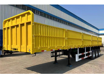 New Dropside/ Flatbed semi-trailer for transportation of bulk materials TITAN Triple Axle Trailer with Drop Side Trailer for Sale In Ghana: picture 2