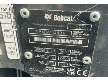 Mini excavator BOBCAT E27: picture 4 Mini excavator BOBCAT E27: picture 4
