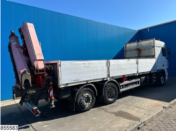 Dropside/ Flatbed truck, Crane truck DAF XF 410 6x2, Fassi, Retarder, Remote: picture 2