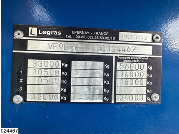 Timber semi-trailer Legras Openlaadbak Wood transport, Steel suspension: picture 3