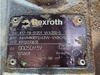 Hydraulics for Construction machinery Komatsu WA200-5-Rexroth A6VM80EP2/63W-Drive motor/Rijmotor: picture 5 Hydraulics for Construction machinery Komatsu WA200-5-Rexroth A6VM80EP2/63W-Drive motor/Rijmotor: picture 5