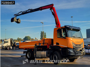 New Tipper, Crane truck Iveco X-Way 400 4X2 New! Palfinger PK12.501 Crane 6m3 Meiller 3-SideTipper Navi ACC Euro 6: picture 3