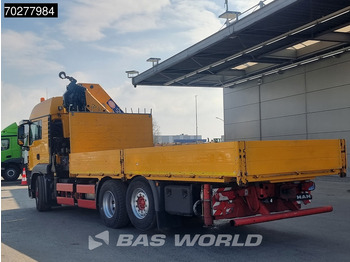 Dropside/ Flatbed truck, Crane truck MAN TGS 26.480 6X4 HMF 5020 K6 Crane Kran 6x2H4 Hydrodrive Euro 6: picture 2