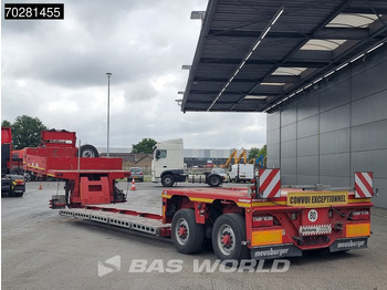 Low loader semi-trailer MEUSBURGER Type MPG-2 2 axles Extendable 2xLenkachse Gooseneck: picture 2