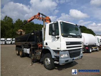 Crane truck DAF CF 85.360 8X4 RHD tipper + Terex 118.2 VGL-A15: picture 2