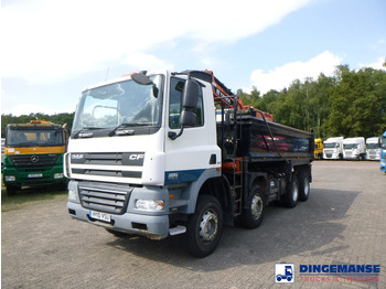 Crane truck DAF CF 85.360 8X4 RHD tipper + Terex 118.2 VGL-A15: picture 5