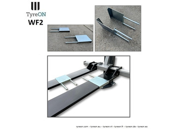 Workshop equipment WF2 wheel forks for vehicles with different track widths like ride-on lawn mowers - suitable for tyreON TL10E - Set of 2 pieces: picture 5