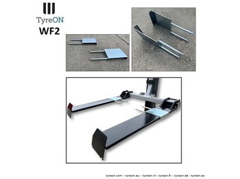 Workshop equipment WF2 wheel forks for vehicles with different track widths like ride-on lawn mowers - suitable for tyreON TL10E - Set of 2 pieces: picture 2