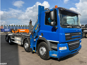 Hook lift truck, Crane truck DAF FAX 85 CF 360 8x2 Euro 5 Hiab 16 Tonmeter laadkraan: picture 3
