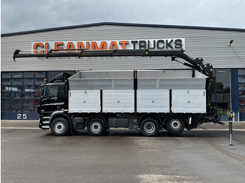 Tipper, Crane truck DAF FAX CF 480 Euro 6 HMF 21 Tonmeter laadkraan: picture 4