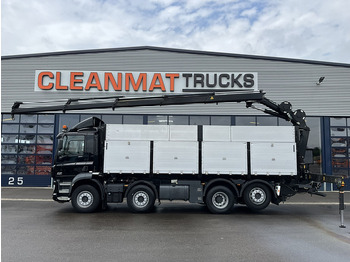 Tipper, Crane truck DAF FAX CF 480 Euro 6 HMF 21 Tonmeter laadkraan: picture 3