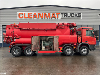 Vacuum truck Mercedes-Benz Actros 4141 8x4 RVS Naaktgeboren drogestoffen Just 99.291 km!: picture 4
