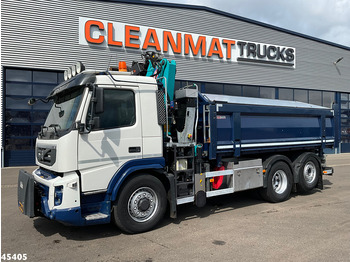 Tipper, Crane truck Volvo FM 330 6x2/6x4 Hydrodrive HMF 16 Tonmeter Z-kraan: picture 3