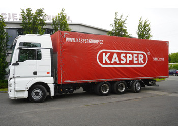 Curtainsider truck MAN TGX 35.580 E6 8x4 /4 / 23 EPAL tarp superstructure / 4th axle steered: picture 2 Curtainsider truck MAN TGX 35.580 E6 8x4 /4 / 23 EPAL tarp superstructure / 4th axle steered: picture 2