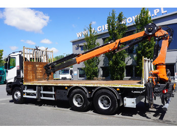 Dropside/ Flatbed truck, Crane truck RENAULT C380 Comfort 6x4 / Atlas 6.1 T crane / range 12.3 m: picture 2