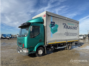 Curtainsider truck RENAULT Midlum