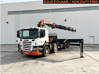 Dropside/ Flatbed truck, Crane truck 2005 Scania P380 2005 Palfinger PK 56002 18290 k ... Flatbed Truck with Crane: picture 2