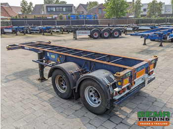 Container transporter/ Swap body semi-trailer Flandria OP 20V 2A 2-Assen ROR - DrumBrakes - Leaf Suspension - 20FT (O1871): picture 2