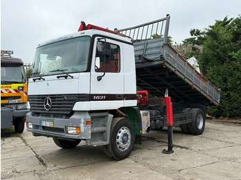 Tipper, Crane truck Mercedes-Benz Actros 1831 V6 4X2 Tipper + crane EPS Manual Gearbox 3 peddal: picture 2