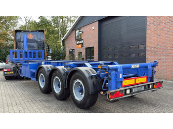 Container transporter/ Swap body semi-trailer Hendricks 20ft container Kippchassis 24V hydraulic Self support!: picture 4