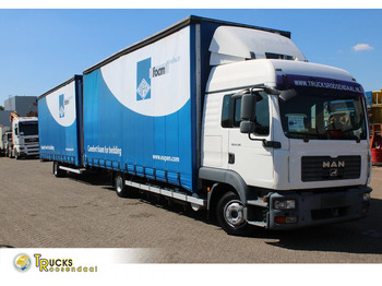Curtainsider truck MAN TGL 8.210