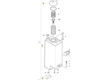 Hydraulic tank CASE