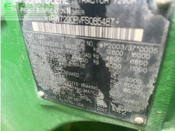 Farm tractor JOHN DEERE 7290R