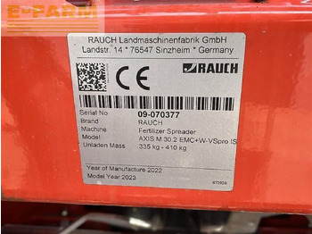 Fertilizer spreader Rauch axis m 30.2 emc+w-vspro iso: picture 4