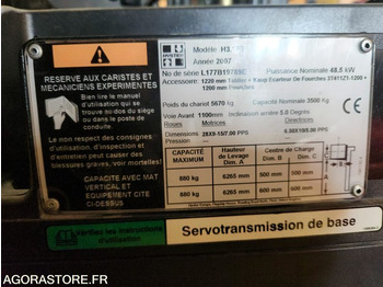 Diesel forklift CHARIOT ELEVATEUR DIESEL 3T5 HYSTER H3.5FT - 2007 - 1033 heures: picture 2