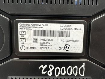 Dashboard for Truck Renault T instrument cluster: picture 3 Dashboard for Truck Renault T instrument cluster: picture 3