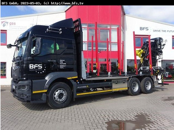 Timber truck MAN TGS (TG3) 33.510 6x4 BL CH Loglift Holzladekran: picture 2