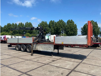 Dropside/ Flatbed semi-trailer Lecitrailer MET HIAB R165 F3: picture 2