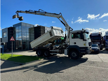 Tipper, Crane truck MAN TGS 26.400 6X4 HIAB 166D + REMOTE CONTROL + 2 WA: picture 4