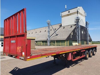 Dropside/ Flatbed semi-trailer Nooteboom OVB-42 VV Extendable 20M Steering platform: picture 2
