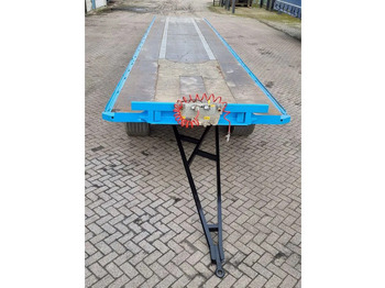 Dropside/ Flatbed trailer Van Hool 13.60 M LONG - 1 M HIGH - SUPER SINGLE TIRES - DRUM BRAKES: picture 2