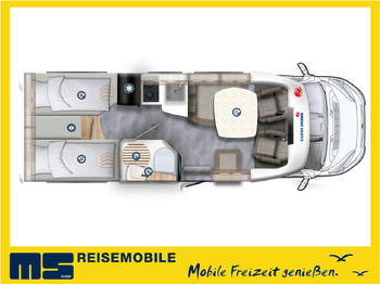 Semi-integrated motorhome Eura Mobil PROFILA T 695 EB/MOD.2025/MONDIAL/140PS/EINZELB.: picture 2