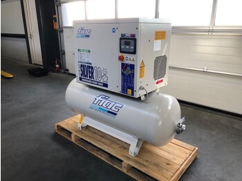 New Air compressor Fiac New Silver 10 / 300 Silent 7.5 kW 860 L / min 10 bar Elektrische Schroefcompressor met ketel: picture 4