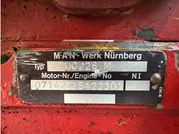 Engine for Material handling equipment MAN D 0226 M 66 kW / 90 PK 6 cilinder diesel engine parts: picture 3