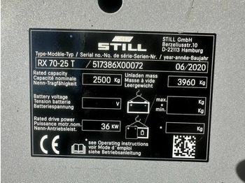 LPG forklift Still RX70-25 T 2.5 ton Duplex Sideshift LPG Heftruck 2020: picture 3